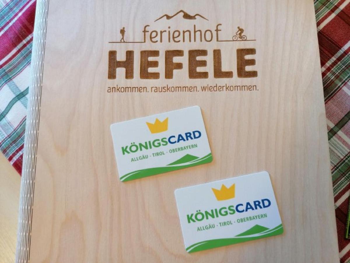Апартаменты Ferienhof Hefele Хопферау Экстерьер фото